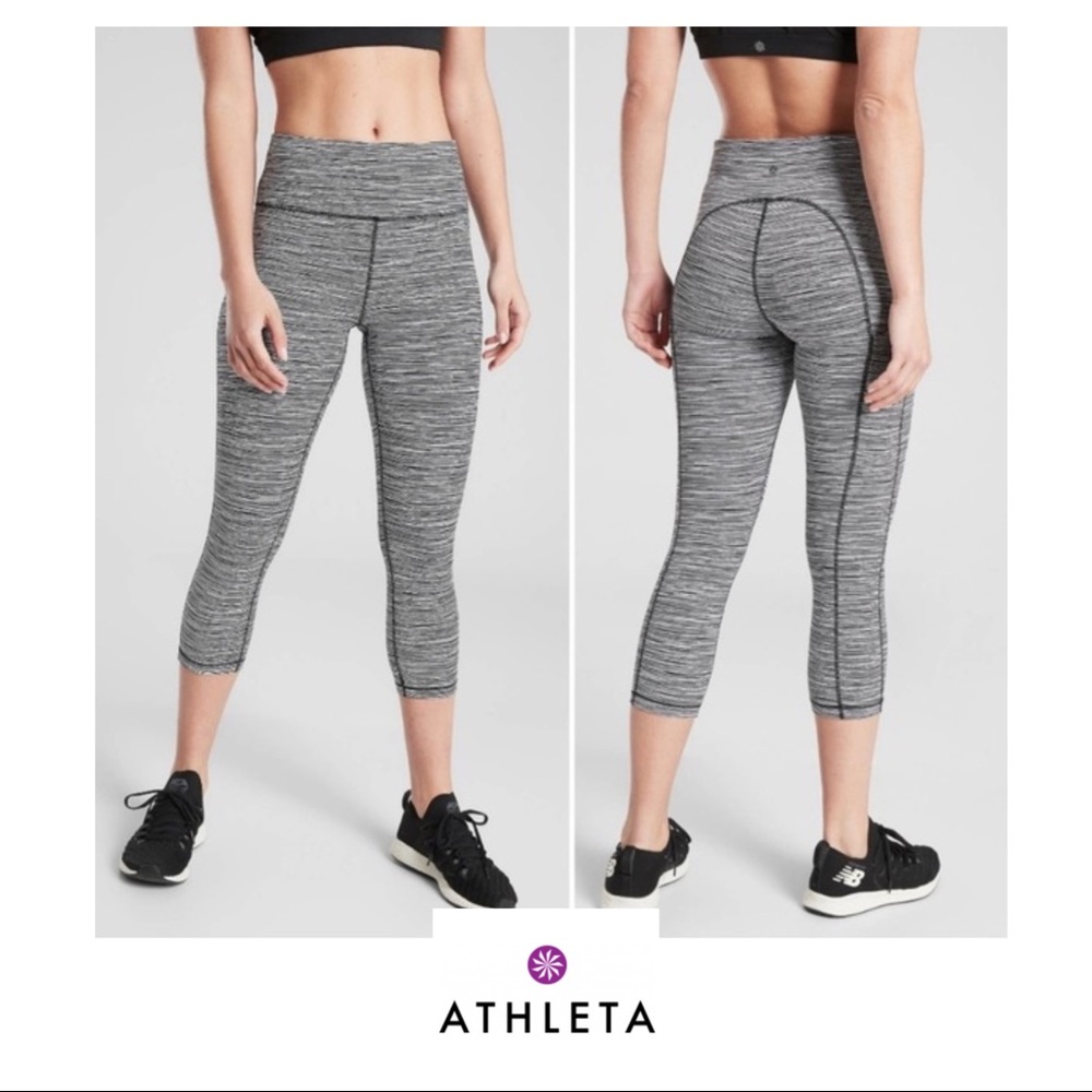 Athleta Ultimate Linear Lines Capris Pants - Picture 1 of 11